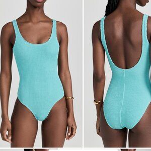 New w/ tags- Good American Always Fits Tank One Piece Teal XXS/XS